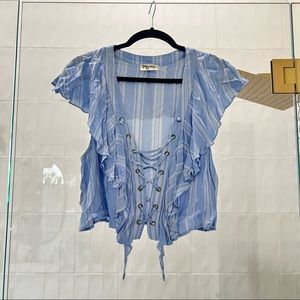 Show Me Your Mumu Lace Up Tank